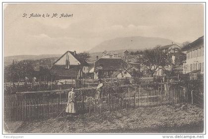 CPA SAINT AUBIN ET LE MONT AUBERT