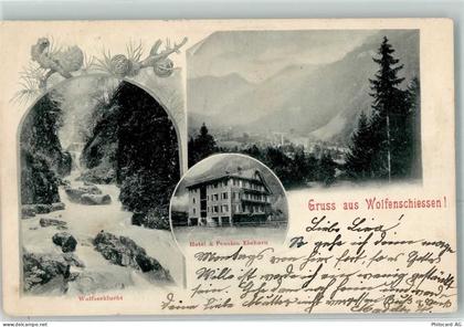 6386 Wolfenschiessen 1902 - Hotel Pension Einhorn Wolfsschlucht - 13271466