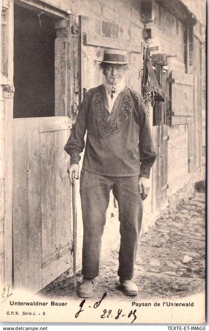 SUISSE -OBWALD - unterwaldner bauer