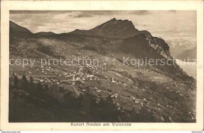 Amden Walensee SG Panorama mit Walensee