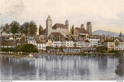 Rapperswil -Jona Rapperswyl Zuerichsee SG Panorama mit Schloss