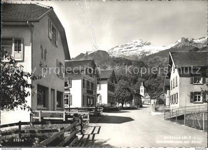 Sevelen Werdenberg Bahnhofstrasse mit Alvier