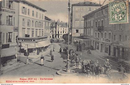 RAGAZ (SG) Dorfstrasse - Pferdekutschen - Verlag Photoglob 8154