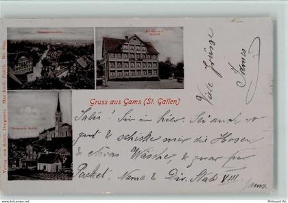 9473 Gams Foto AK Drogerie Schöb, Gasthaus z. Schäfli AK - 13407208