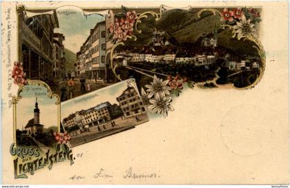 Gruss aus Lichtensteig - Litho