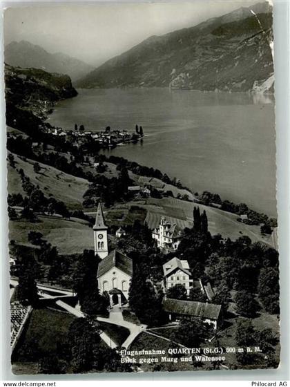 8883 Quarten Gebrauchsspuren Fliegeraufnahme Foto Gross Murg Walensee Ma... - 39704489