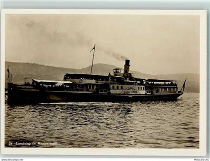 8640 Rapperswil SG - Landung in Rapperswil Personenschiff Stadt Zürich... - 10395512