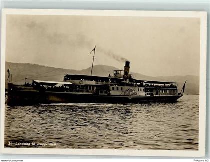 8640 Rapperswil SG - Landung in Rapperswil Personenschiff Stadt Zürich... - 10395514