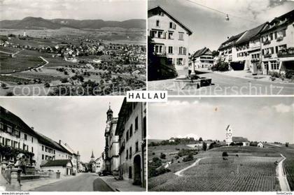 Hallau Fliegeraufnahme Ortspartien