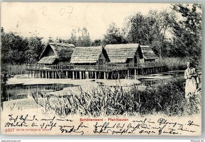 5012 Schönenwerd SO 1907 Gebrauchsspuren Pfahlbauten - 39693963