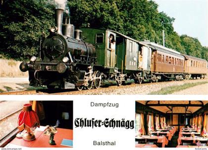 Balsthal SO Dampfzug Chluser Schnaegg Oensingen-Balsthal-Bahn Historischer Speis