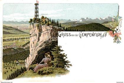 Gempenfluh Gempenflue Gempen SO Gempen m. Wirtschaft