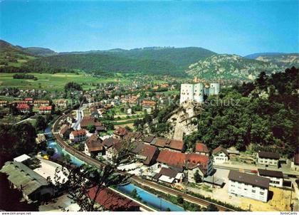 Klus Balsthal SO Panorama mit Schloss Alt-Falkenstein