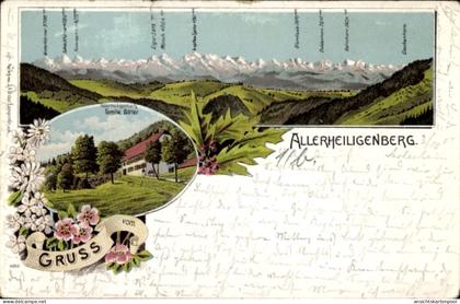 Lithographie Allerheiligenberg Hägendorf Kanton Solothurn, Gesamtansicht
