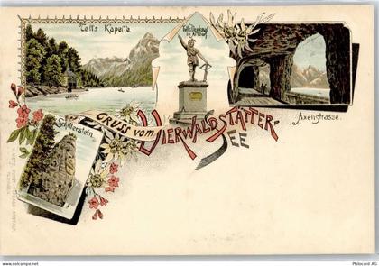 6440 Vierwaldstättersee Lithographie Axenstrasse - 50735575