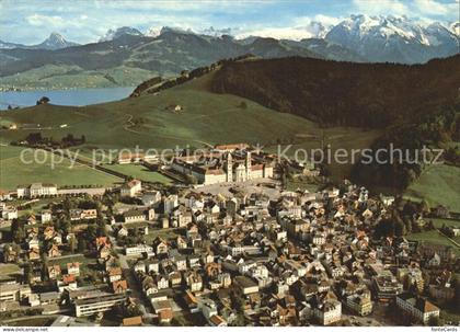Einsiedeln SZ Fliegeraufnahme mit Sihlsee