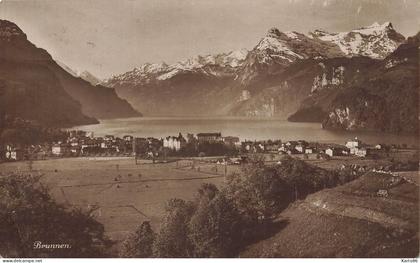 brunnen , schwytz * carte photo * le village * schwyt suisse schweiz