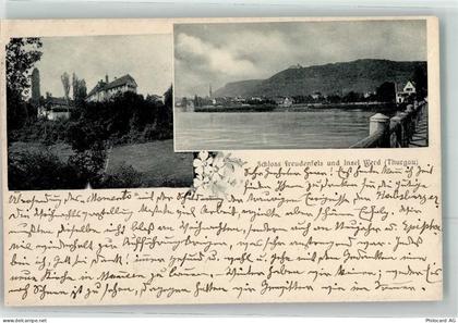 8264 Eschenz 1906 Gebrauchsspuren Schloss Freudenfels u. Insel Werd - 10645433