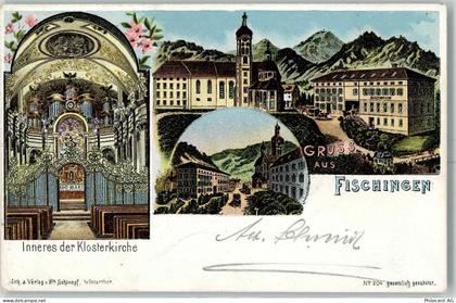 8376 Fischingen 1900 Lithographie Klosterkirche - 13601175