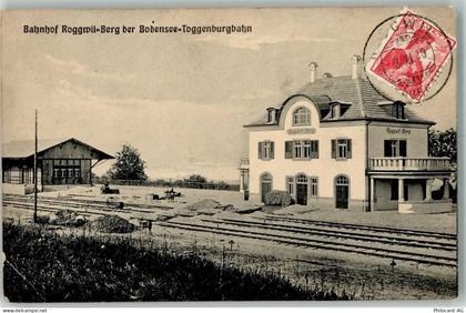 9325 Roggwil TG 1910 Gebrauchsspuren Bahnhof Toggenburgbahn Briefmarke B... - 13568550