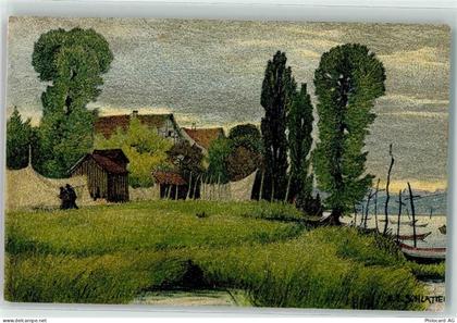 8272 Ermatingen Künstlerkarte sign. EE Schlatter - 13191256