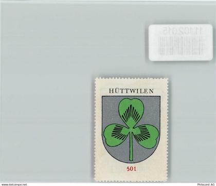 8536 Hüttwilen - Vignette Wappen Kaffee Hag ca 1920-1940 - 11102015