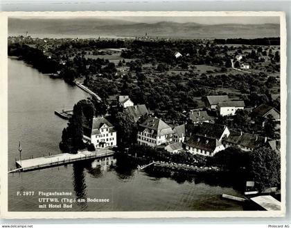 8592 Uttwil Foto AK Fliegeraufnahme Hotel Bad - 38069846