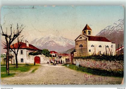 6512 Giubiasco Pedevilla 1915 - La Chiesa parrocchiale - 10395068