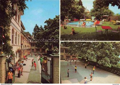 Agra  LUGANO TI Olga-Burchard-Heim Kinder-Kurheim Swimmingpool Spielplatz Kinder