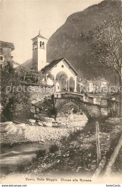 Cevio Valle Maggia Chiesa alla Rovana