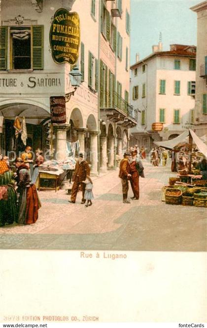 Lugano Lago di Lugano TI Rue a Lugano