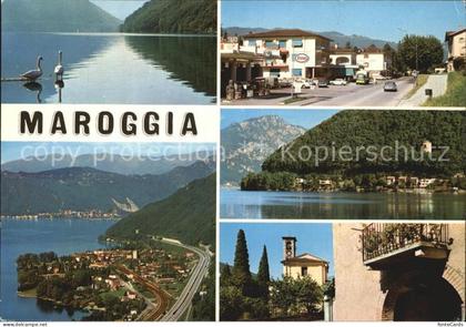 Maroggia Lago di Lugano Seepanorama Strassenpartie Dorfmotiv