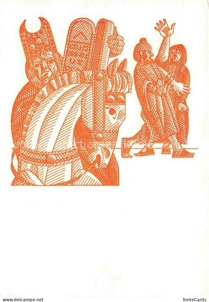 Mendrisio TI Processioni storiche Mendrisio Zeichnung