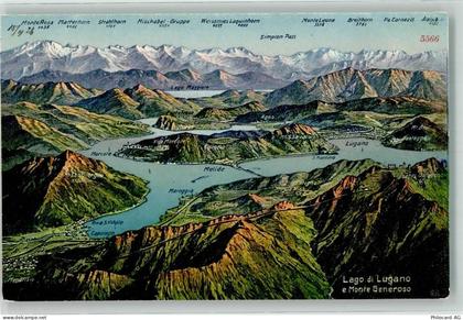 Monte Generoso - Landkarte Luganersee - 39704132