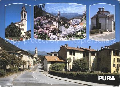 Pura Dorfpartie mit Kirche Malcantone