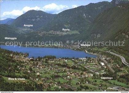 Riva San Vitale Blick auf den See