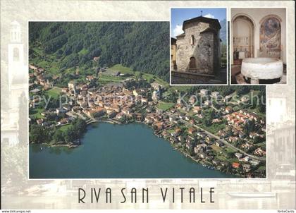 Riva San Vitale Fliegeraufnahme Luganersee