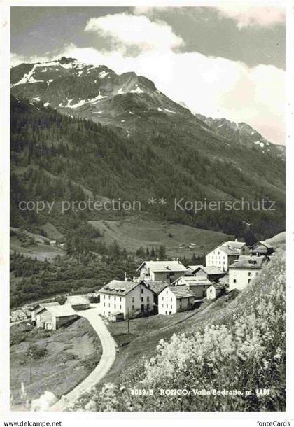 Ronco Bedretto 1480m Leventina TI Valle-Bedretto Bergdorf Alpenstrasse Bergpanor