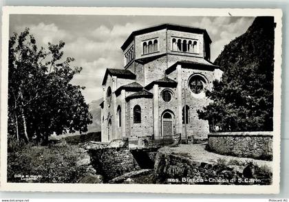 6710 Biasca 1951 Foto AK Kirche s. Carlo - 38025020