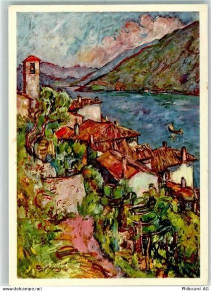 6978 Gandria Künstlerkarte Gandria verso Porlezza sign Fritz Meijer - 10282716