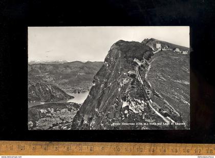 MONTE GENEROSO vista sul lago di Lugano train à crémaillère Bahn Zug railway