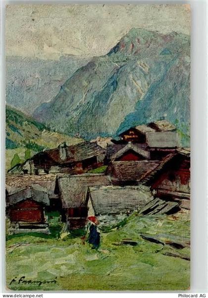 6673 Maggia 1915 Künstlerkarte sign. Franzoni - 52020572