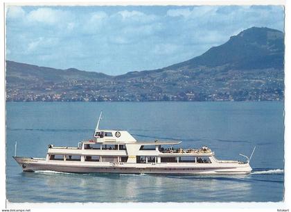 Lake Geneva Switzerland, Vintage PC, Henri Dunant Boat