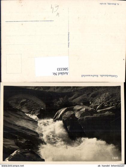 586333,Gotthardstraße Gornerbach Gornerbachbrücke Reußwasserfall Gurtnellen Switzerland