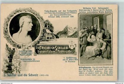 6468 Attinghausen - Wilhelm Tell Schauspiel Kapelle Harfe Marmorbüste Sc... - 10586187