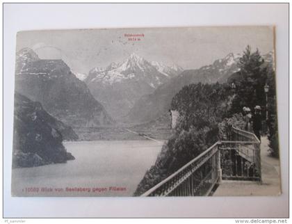 AK 1911 Bristenstock. Blick von Seelisberg gegen Flüelen.