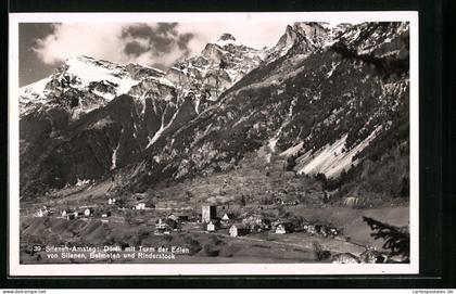 AK Silenen-Amsteg, Dörfli mit Turm der Edlen von Silenen