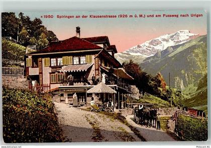 6464 Spiringen Werbe AK Gasthaus St. Anton an der Klausenstraße und am F... - 13913546