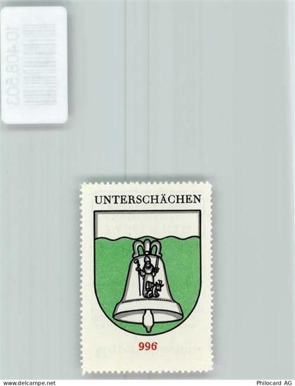 6465 Unterschächen - Vignette Wappen Kaffee Hag ca 1920-1940 Glocke Hl. ... - 10408503