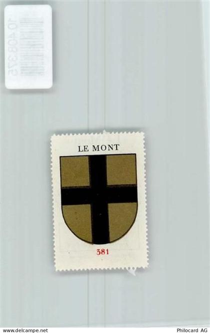 1052 Le Mont-sur-Lausanne - Vignette Wappen Kaffee Hag ca 1920-1940 - 10408375